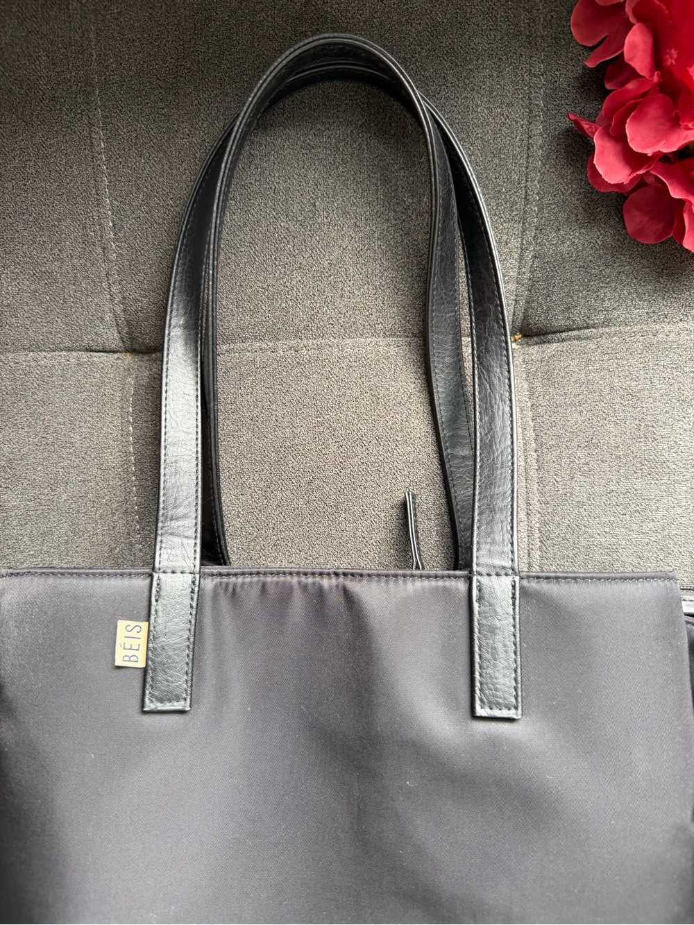 BEIS Commuter Tote Bag in Black - Picture 4 of 13